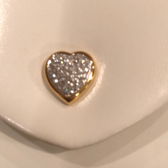 🎉HP🎉 Evening Bag - Cream Colored with Rhinestone studded close - Picture 4 of 4